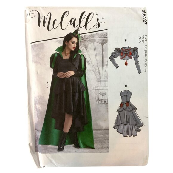 McCalls M8127 Misses Costume Sewing Pattern Sizes 6-14 Steampunk Witch Cosplay - Picture 1 of 3